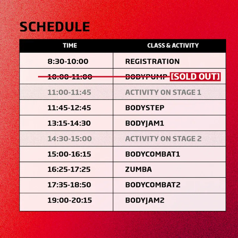 FF Race Schedule
