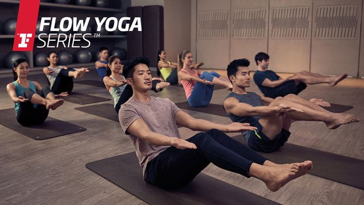 flow yoga class fitness first