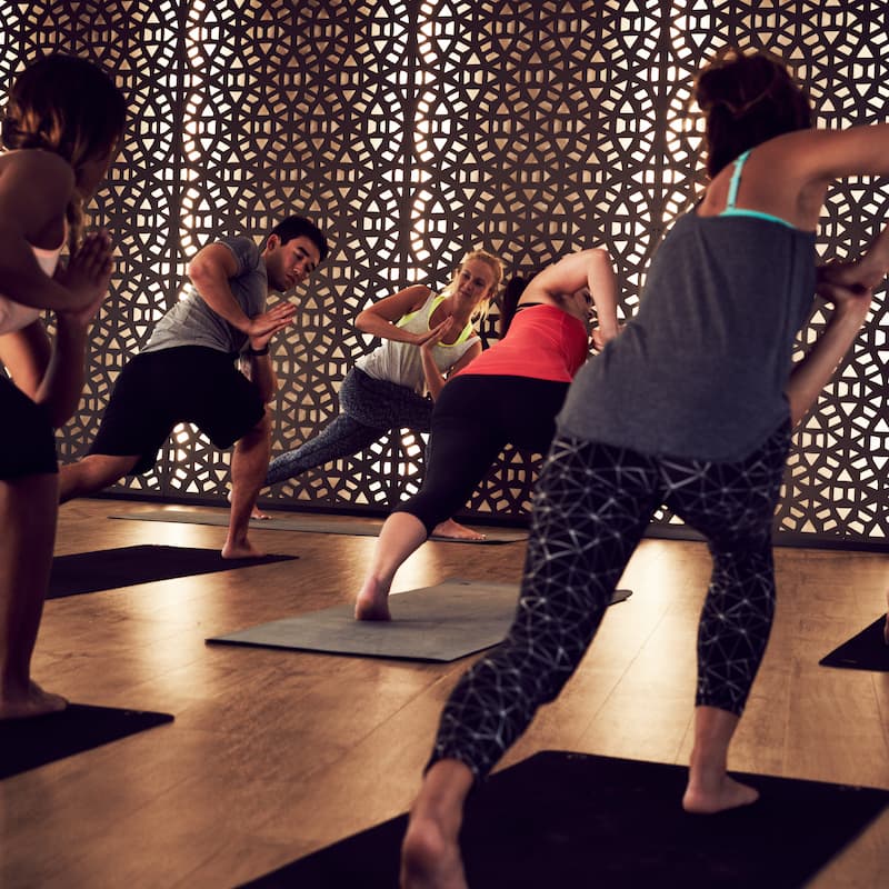 Dedicated yoga studio.