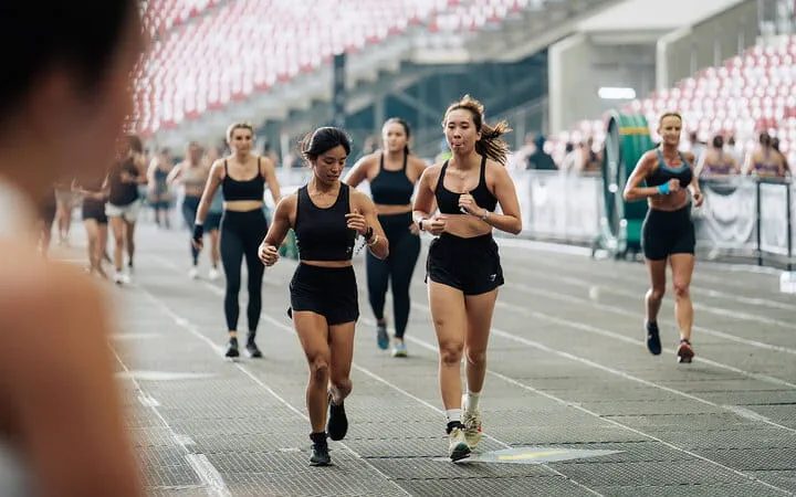 Women competing in the recent HYROX competition in Singapore.