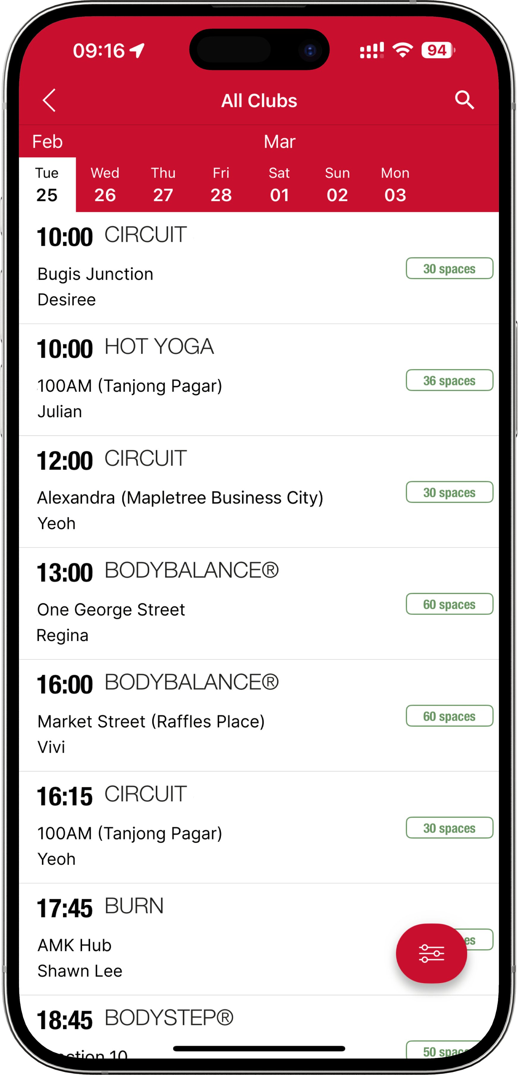 FF SEA App Class Selector